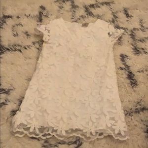 Toddler white dress